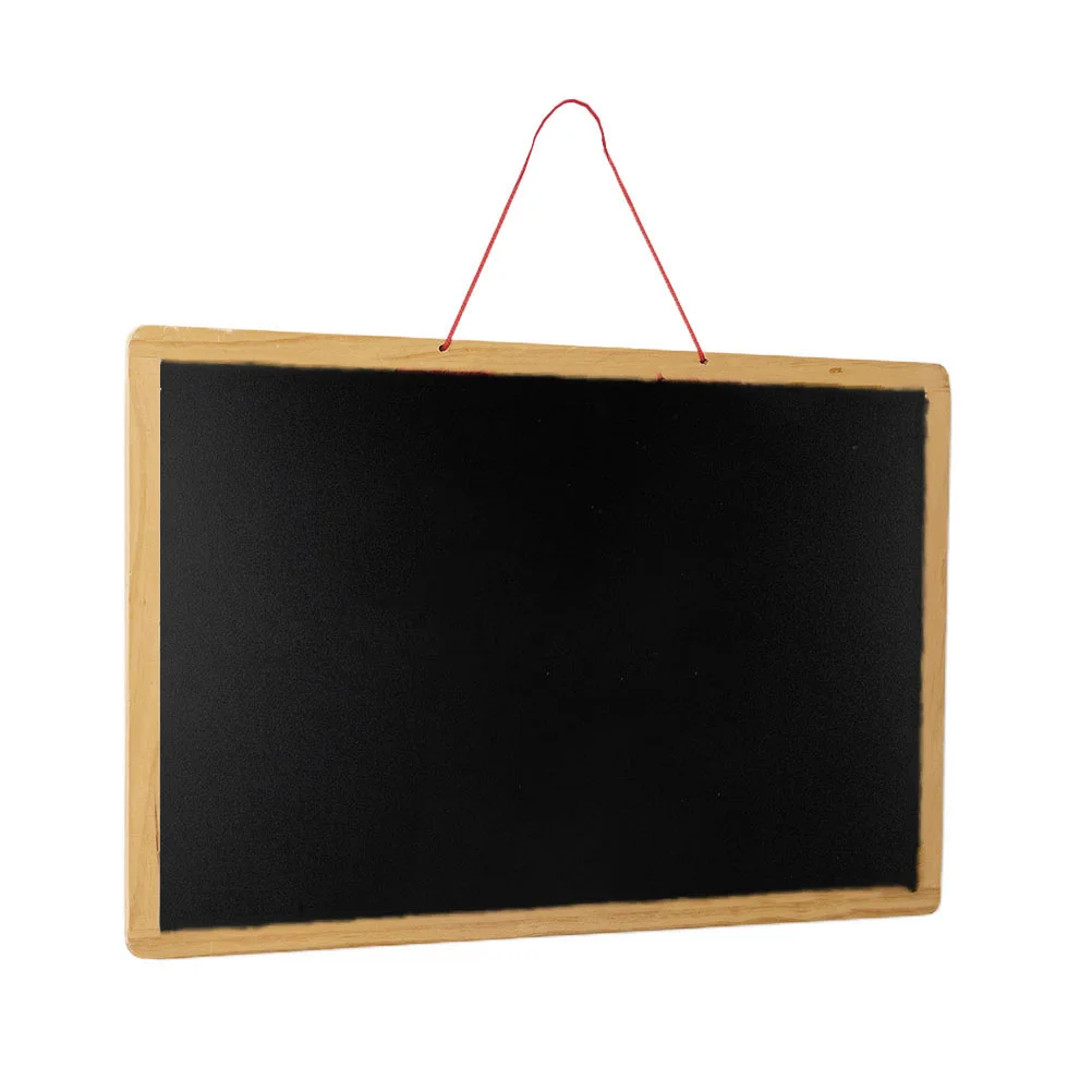 

Blackboard Wood Hanging Chalkboard Magnetic Whiteboard Wooden Door Pendants Notes Boards Message Ornaments