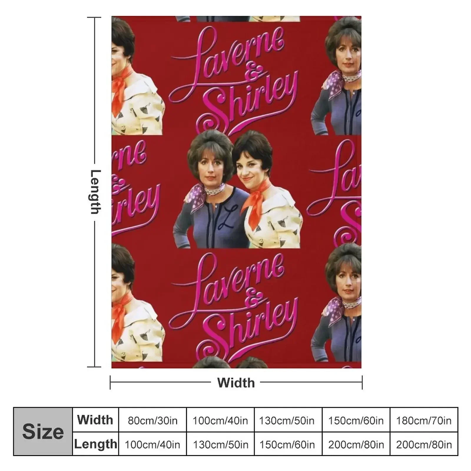 Our Way Throwback Laverne and Shirley tribute Throw Blanket Flannels Sofas Bed covers Blankets