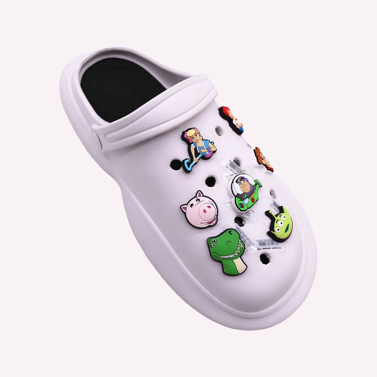 1pcs Disney Toy Story Buzz Lightyear PVC Shoe Charms Clog Accessories Classic Cartoon Sandal Decorations Durable Friend Gifts view 2