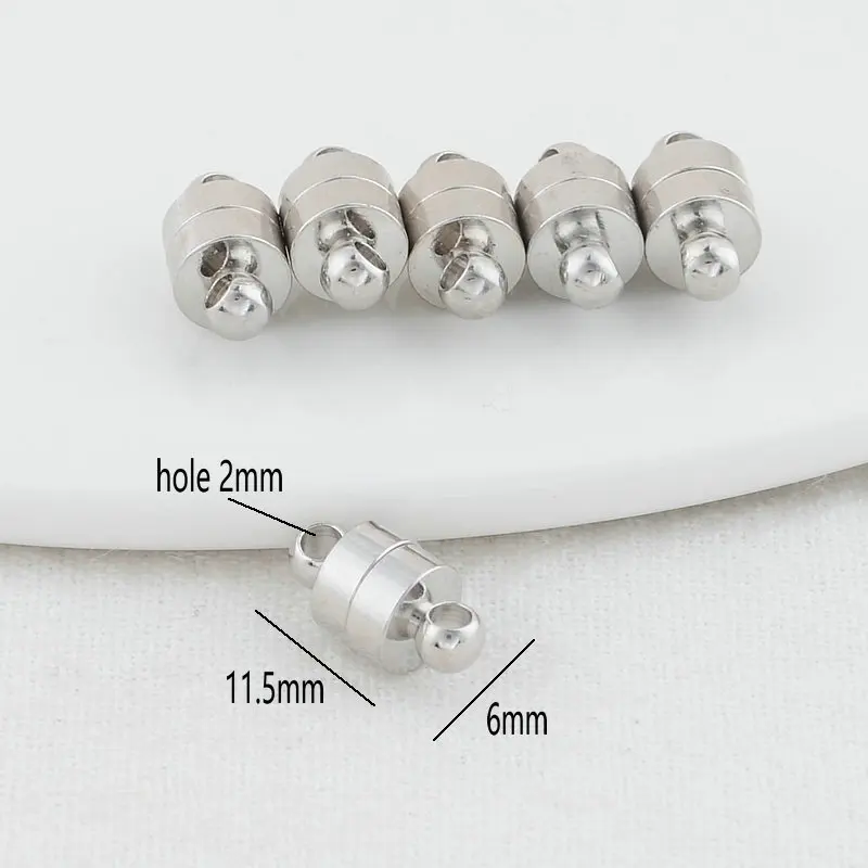 6*11MM 8*14MM 14K Gold Farbe Überzog Messing Magnetische Armband Spange Perlen Hohe Qualität für Diy Schmuck, Die Entdeckungen Zubehör
