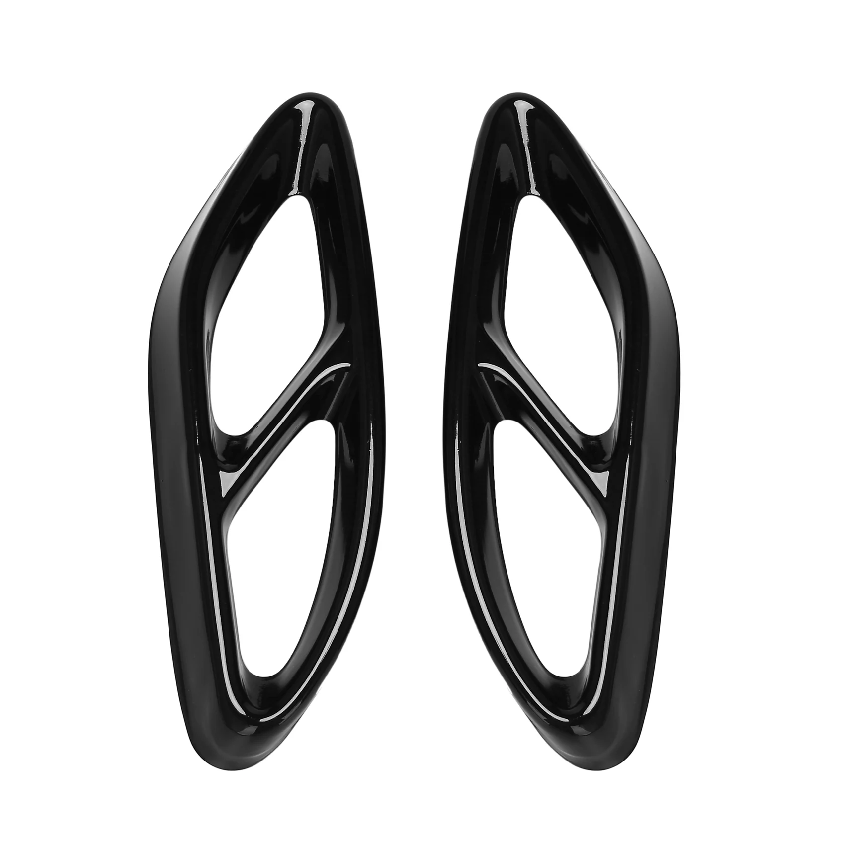 Rear Exhaust Muffler Pipe Cover Trim Tail Throat Frame for Mercedes Benz CLA Class CLA 180 200 220 260 2017-2019 Black