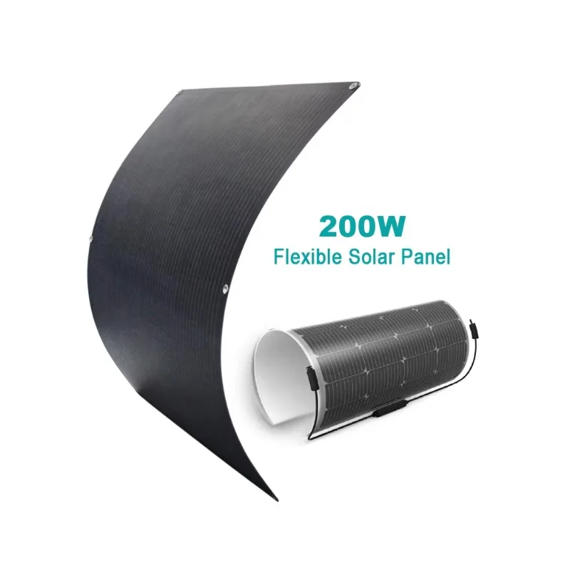 Plug & Play 200W 100W CPC ETFE Solar Flexible Panel Mono N-Type For Balconies Off-Grid Setups Travel-for Solar Energy On-The-Go