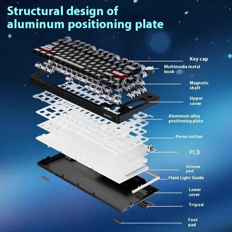 Wagen ek75 Magnetsc halter mechanische Tastatur niedrige Verzögerung RGB kabel gebundene Gaming-Tastatur pbt Tasten kappen PC Gamer Zubehör varolant