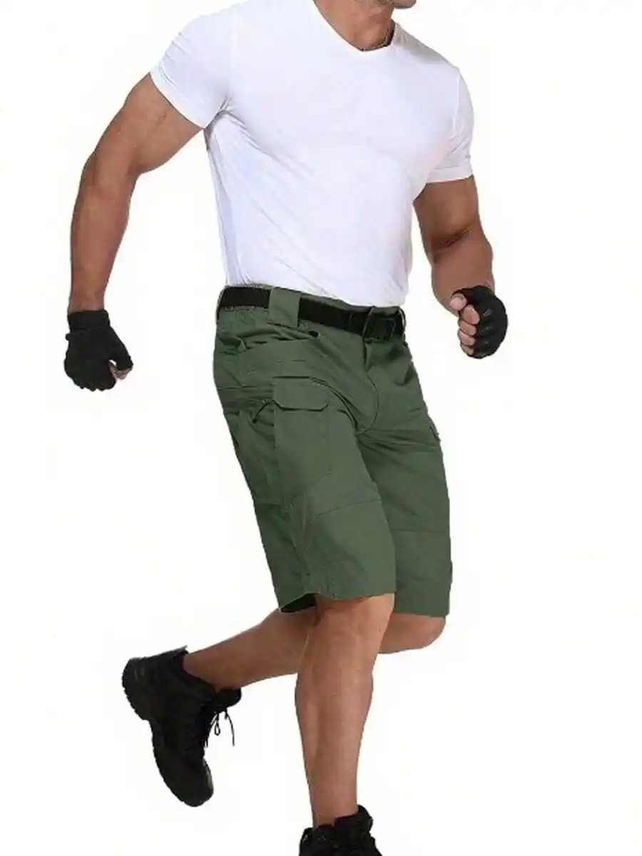 

Mens Tactical Cargo Shorts With Multi Pockets Casual Durable Outdoor Hiking Shorts