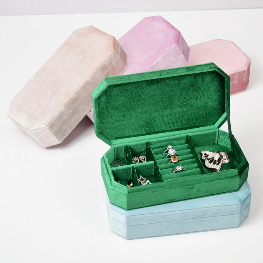 

Rings Necklace Jewelry Packing Bag Bracelet Earrings Large Capacity Jewelry Storage Case Organizer Square Jewelry Box Gift