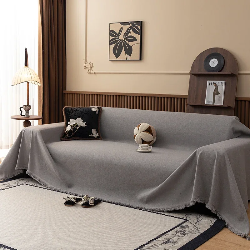 Home Waterproof Sofa Cover, Anti-Scratch Furniture Protector for Living Room, Full Coverage Sofa Blanket