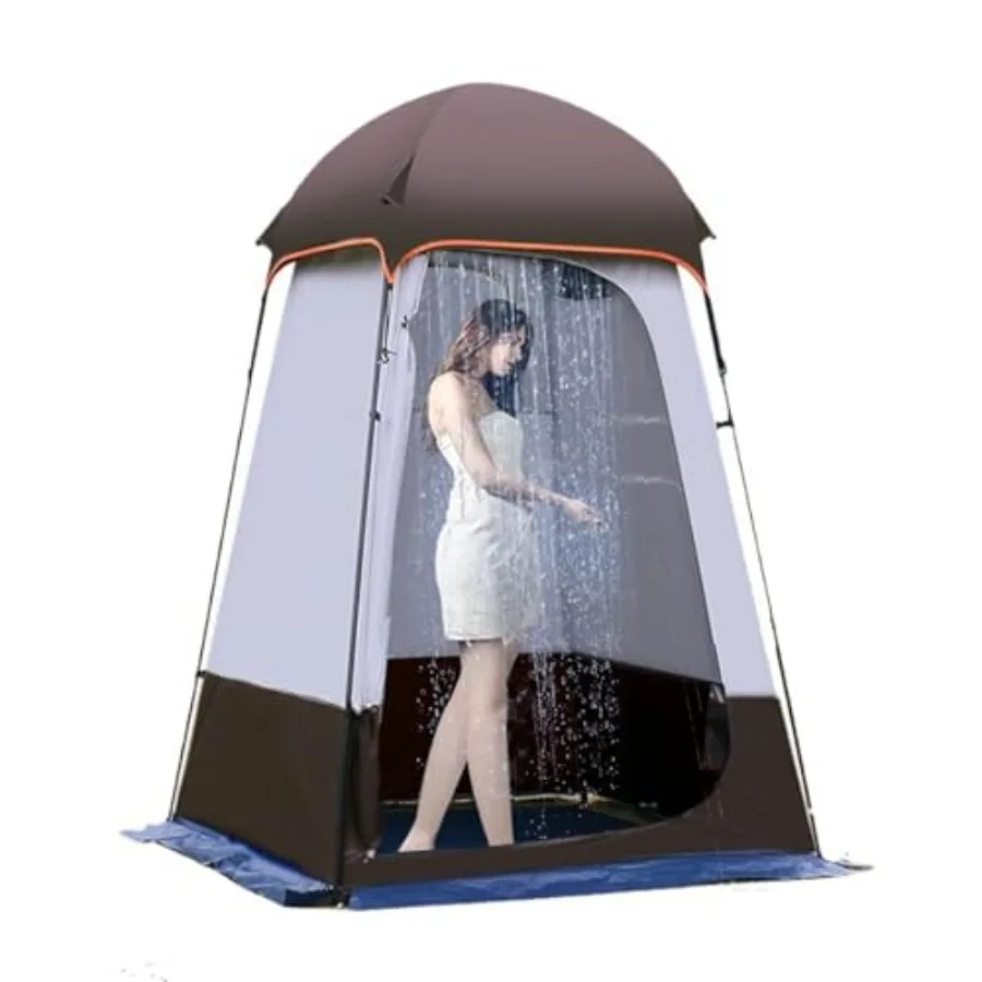 

Camping Tent Shower TentOutdoor Changing with Built-in Hook Holds 20 Liters of Water 63 * 63 * 95 Inch 210D Oxford Cloth Waterp