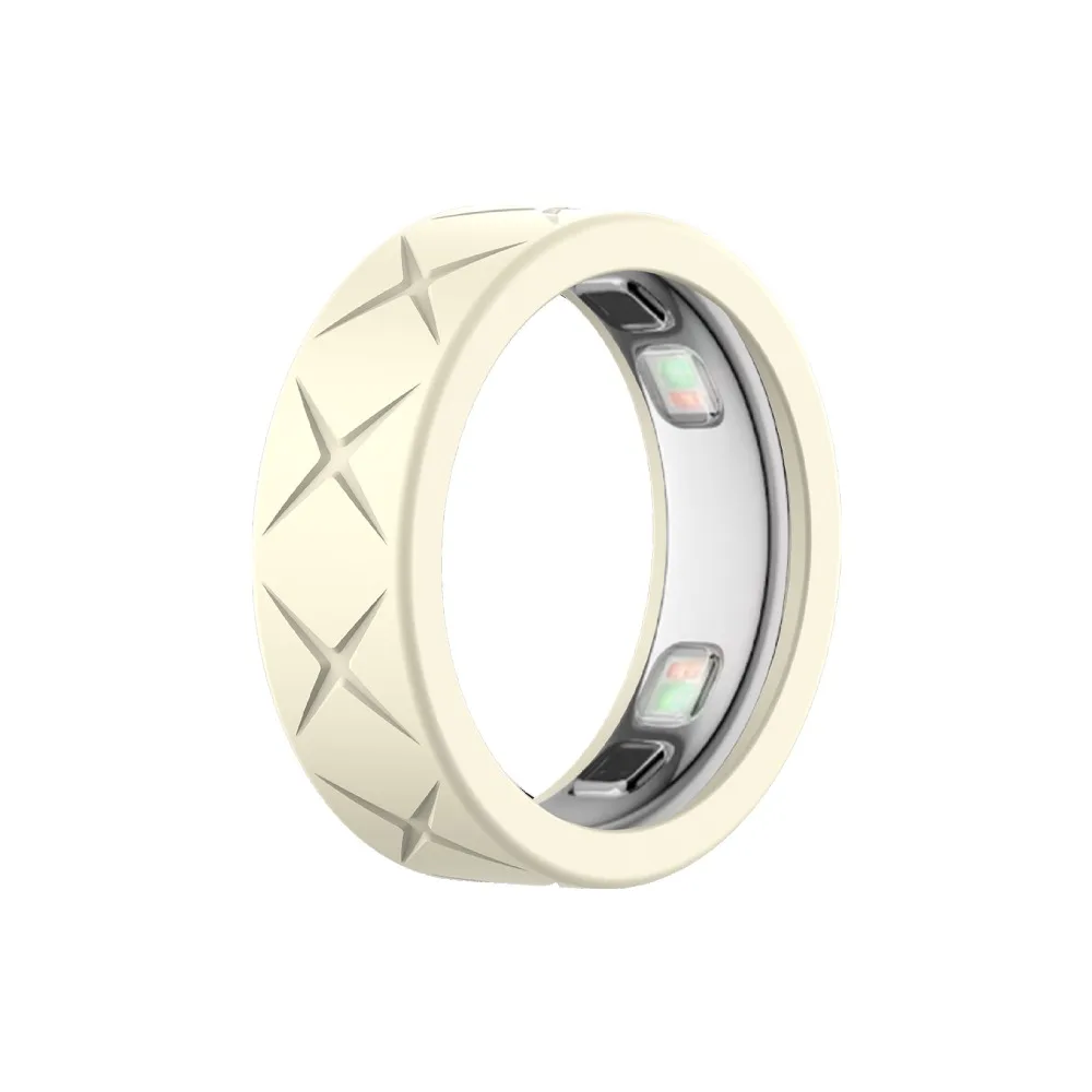 For Oura Ring 5 Silicone Protective Cover Ultra Thin Textured Ring Case Scratch Resistant Sleeve Fashion Protector Accessory