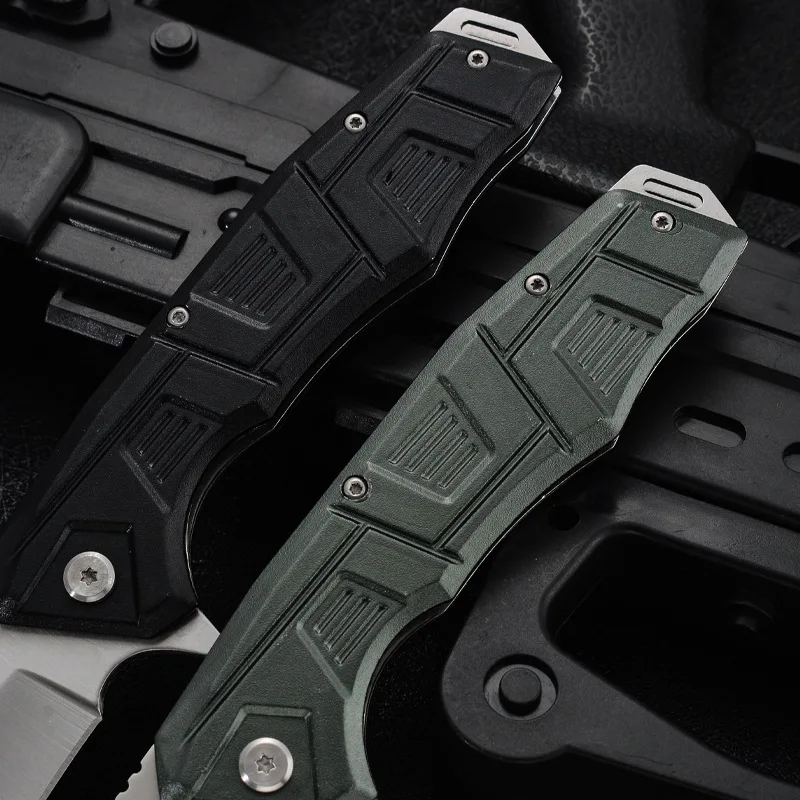 새로운 포켓 접는 캠핑 칼 5CR13 블레이드 알루미늄 핸들 생존 사냥 전술 칼 야외 미니 유틸리티 EDC 도구