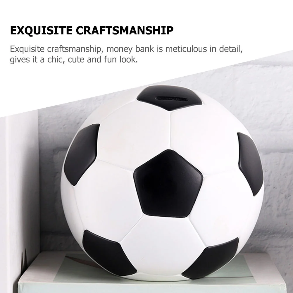 Football Piggy Bank Mini Saving Kids Basketball Home Decoration Adult Coin Vinyl Office