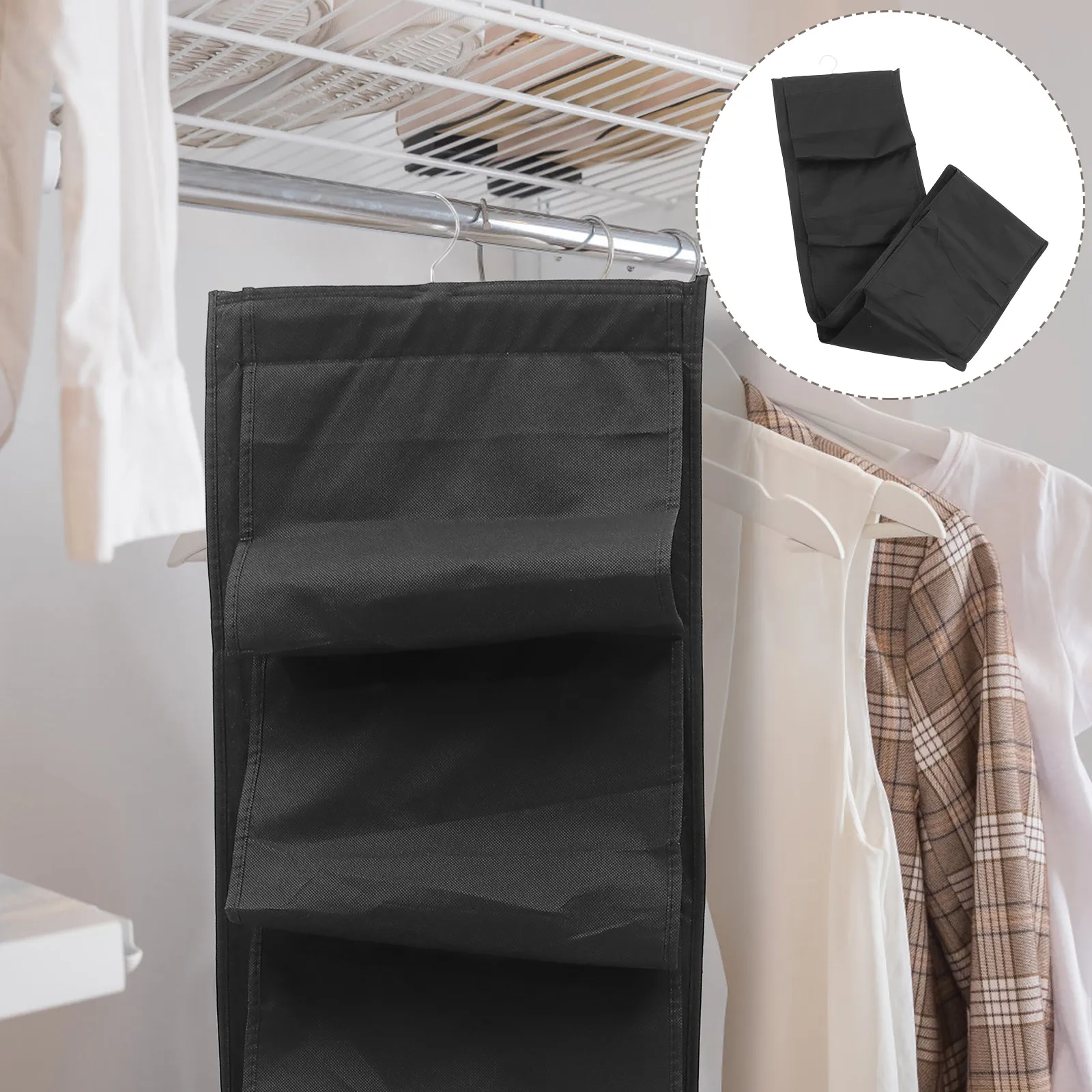 

Hanging Shoe Bag For Closet Wall Mount Underwear Bra Sock Storage Bag Dorm Room Bedroom Organizer Non-Woven Fabric