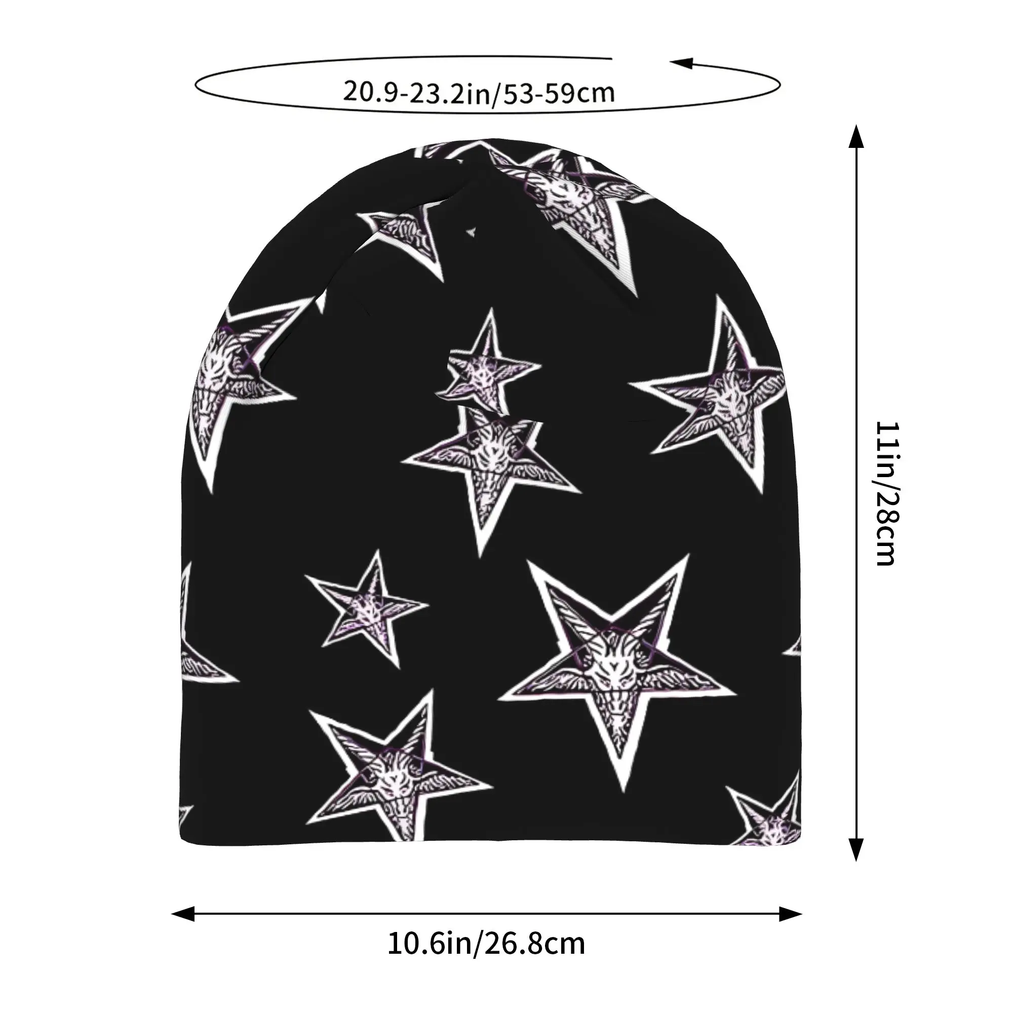 Autumn SATAN PATTERN Bonnet Homme Summer Thin Hat  Skullies Beanies Caps Men Women Creative Hats