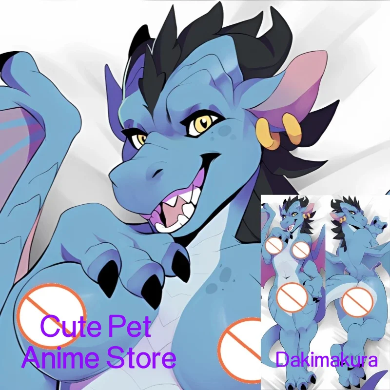 

Dakimakura Anime Pillow Case Animal Orcs Dinosaur Double-sided Print Of Life-size Body Pillowcase Gifts Can be Customized