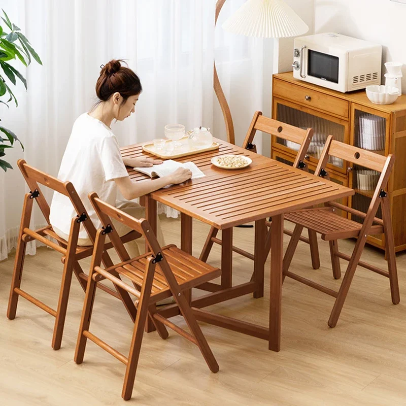 Sedie da pranzo con schienale da gioco Sgabello Semplicità Sedie da pranzo moderne in legno per esterni Soggiorno Chaise pieghevole Mobili da cucina