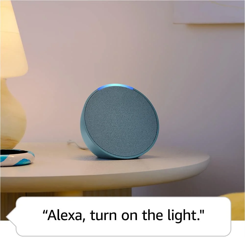 Amzon Echo Pop، وحدات تحكم منزلية للموسيقى الأصلية ومكبر الصوت الذكي مع Alexa All Colors