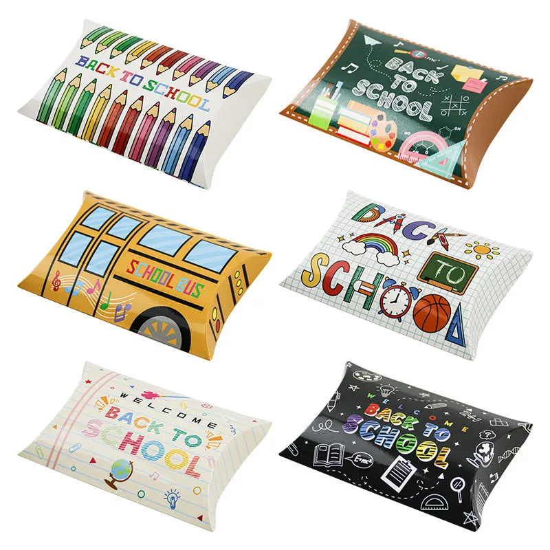 10/50 pièces Boîtes cadeaux en forme de bus scolaire pour la rentrée des classes, boîtes à bonbons, contenants en papier pour remercier les enseignants, pour anniversaire
