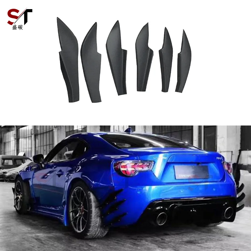 

Suitable for GT86 Subaru BRZ Carbon Fiber Rear Air Knife Rocket Rabbit Air Knife Modified Rear Bumper Trim Accessories