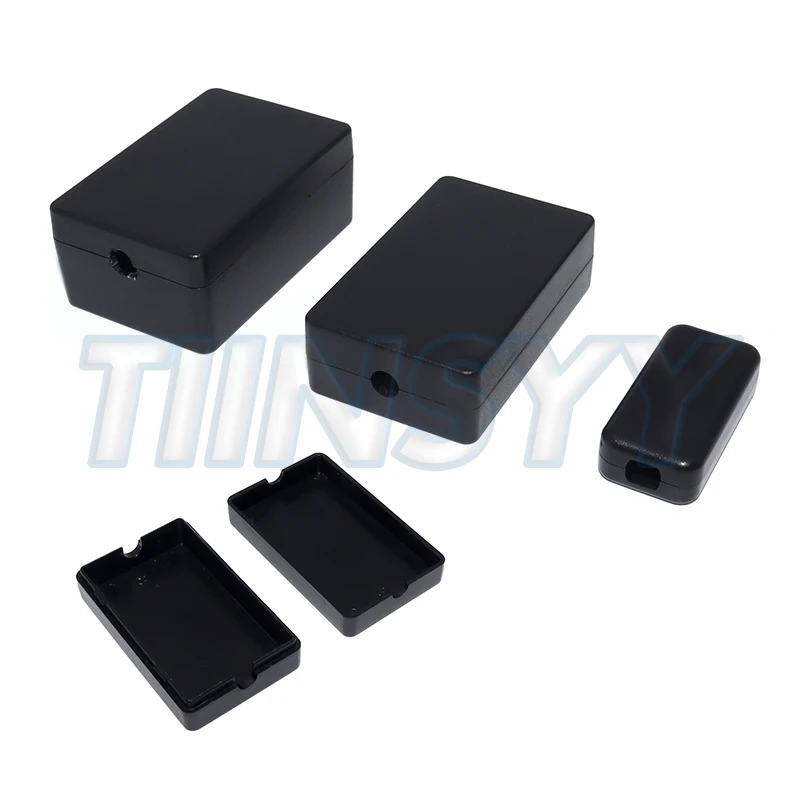 2PCS Plastic Waterproof Black Box DIY Housing Instrument Case Plastic Electronic Project Box Electric Supplies