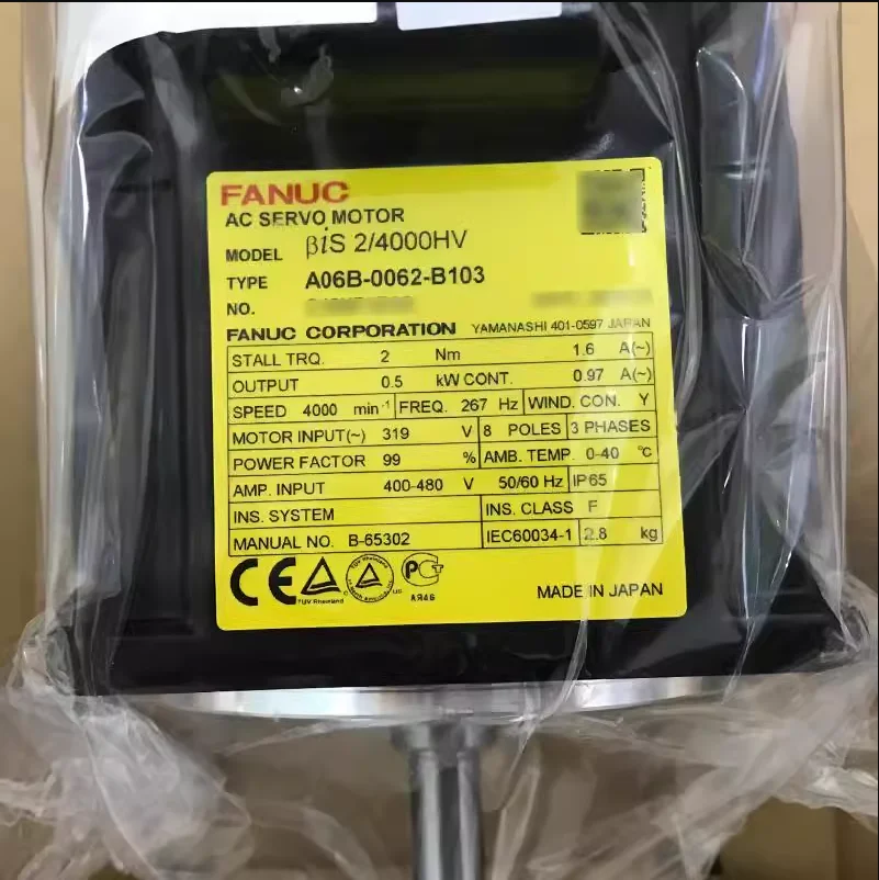 

A06B-0062-B103 New Fanuc Motor IN STOCK Fast ship