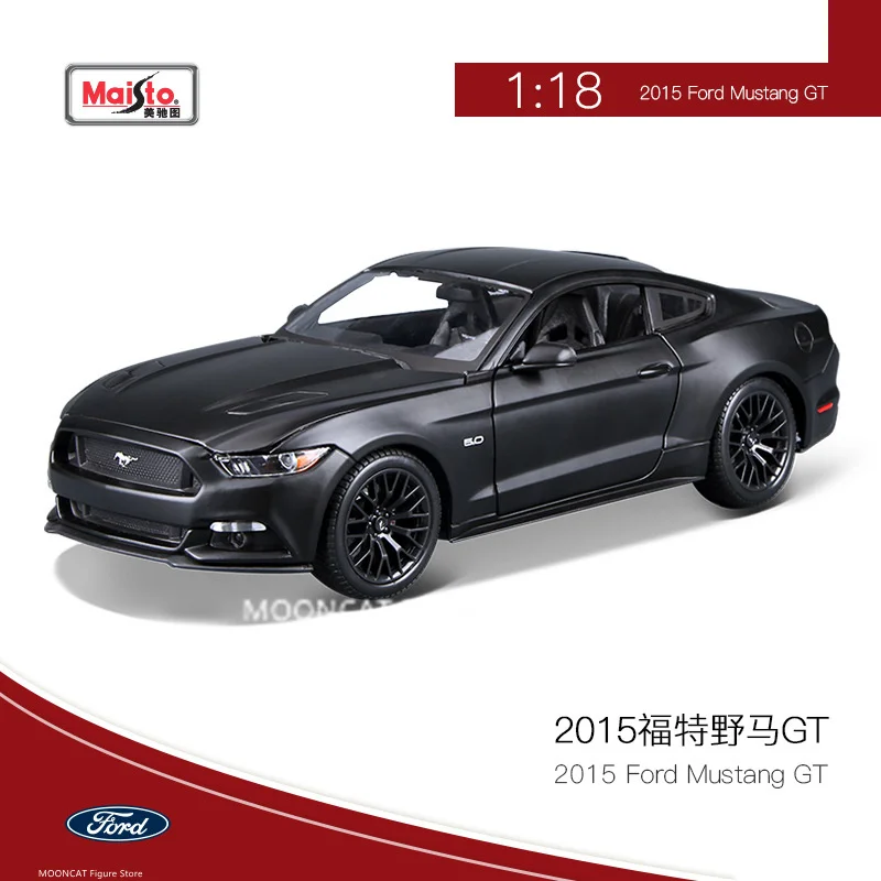 Maisto 1:18 2015 Ford Mustang Gt Sports Car Diecast Model Edition Alloy Luxury Vehicle Toys Collection Decoration Children Gift