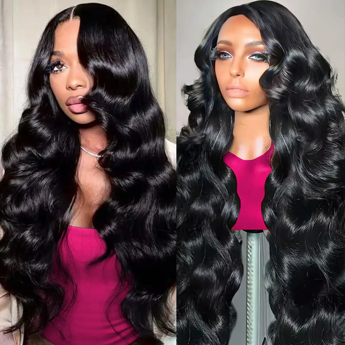 

28 Inch Body Wave Lace Front Wigs Human Hair 220% Density Frontal Wigs Human Hair for Black Women 13x6 HD Lace Front Wigs Human Hair Pre Plucked Glueless Body Wave Wig