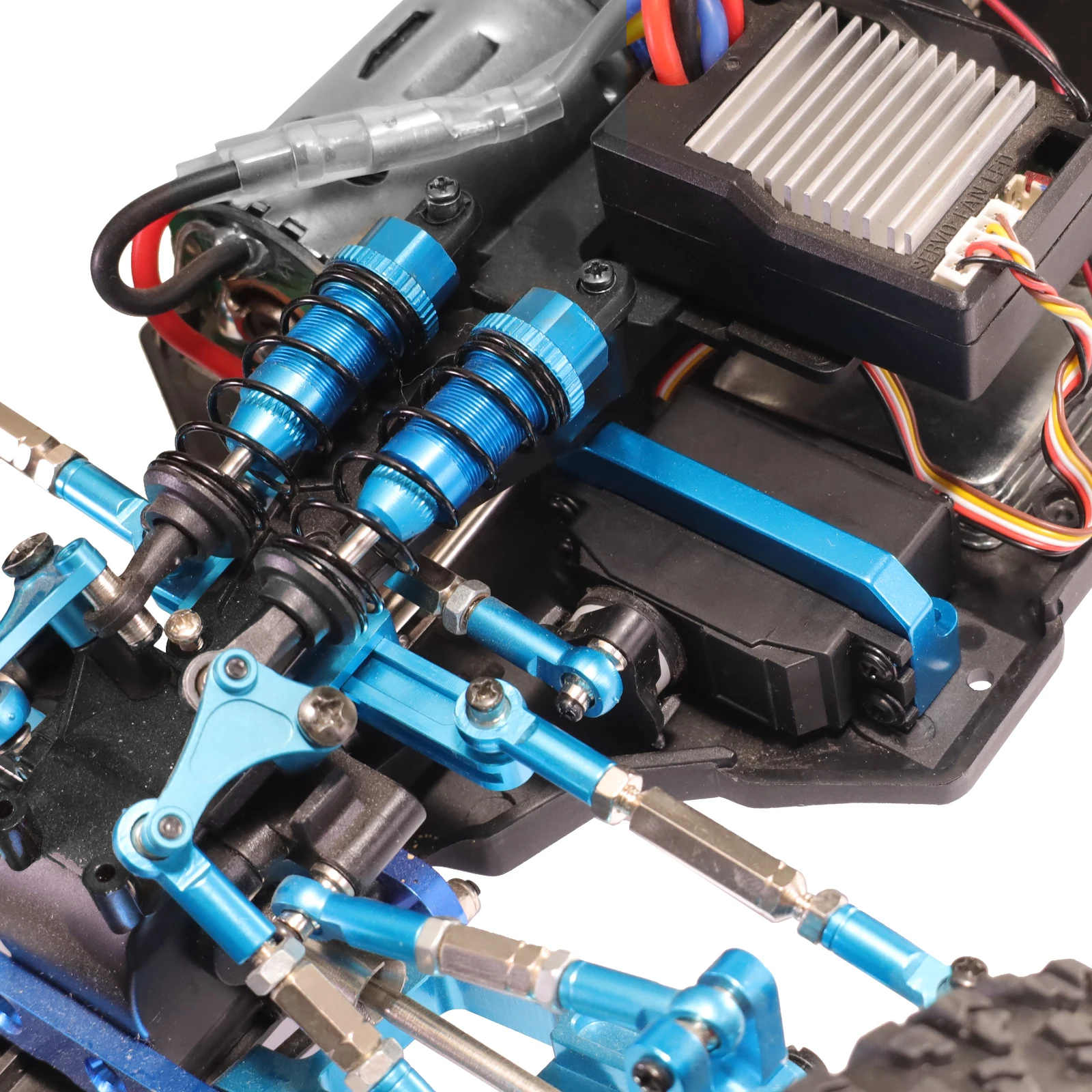 Soporte de montaje servo de Metal adecuado para Wltoys 12428 12423 12427 12429 piezas de accesorios de actualización de coche de control remoto