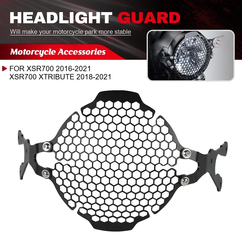 

Headlight Protector Cover Grill Motorcycle Headlight Guard 2020 2019 2017 For Yamaha XSR700 2016-2021 XSR700 XTribute 2018-2021