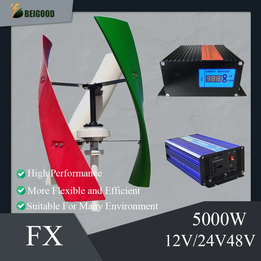 

5KW 3KW Wind Generator Alternative Free Energy Wind Turbine Power Permanent Maglev 12v 24v 48V