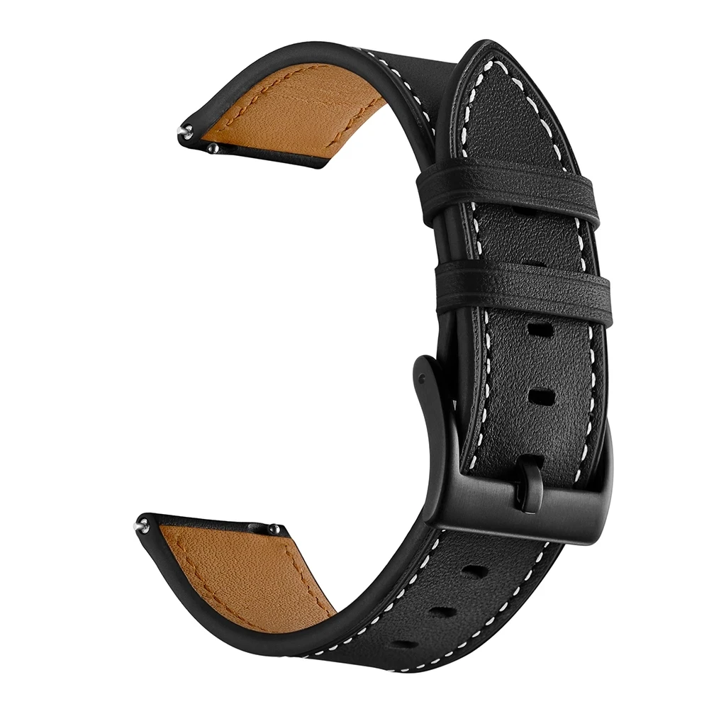 22mm Watch Strap For Honor Watch GS 3/GS Pro Men Watch Leather Business Watchband For Honor Magic 2 46mm/Huawei GT 2 2E Bracelet