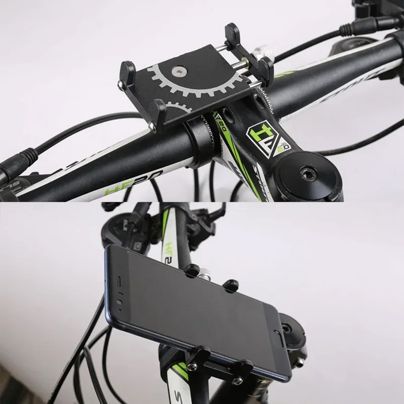 Bicycle Universal Phone Holder Mount Mobile Cell GPS Metal Riding MTB Motorcycle Stand Bracket Bike Moto Handlebar Antislip Clip