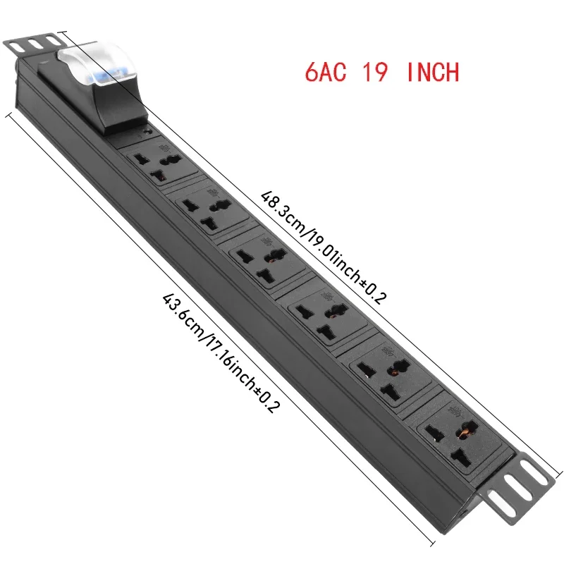 wireless PDU 2/3/4/5/6/7/8 Units Universal Outlet Socket 16A/32A 4000/8000W Air Switch Power strip Industrial aluminium alloy