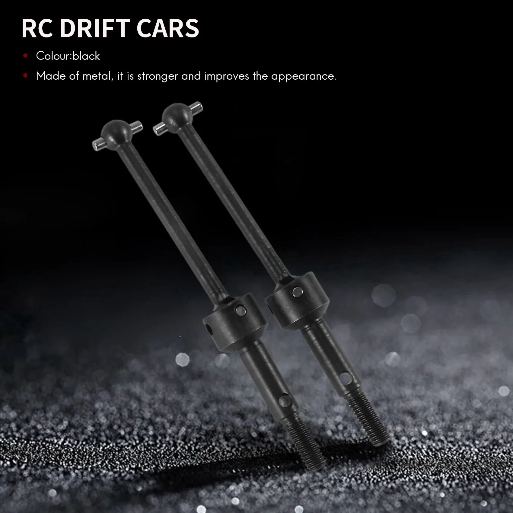 Eje oscilante Universal de Metal CVD 53792 para coche de control remoto, piezas de actualización para Tamiya TT-01 TT01 TT-02 TT02 TA04, 1/10