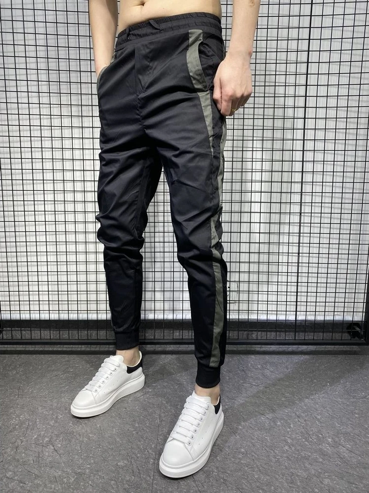 

Повседневные модные мужские осенние брюки Slim Fit Nine Points Spor Haome Корейский Sle Молодежные витали Средний стрейч