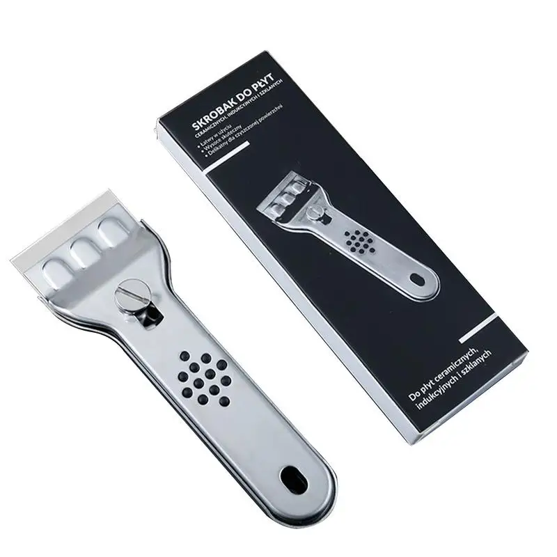 Paint Scraper Tool Kitchen For Ceramic Induction Cooktop Multi Function Glass Ceramic Hob Scraper Cleaner Tool With Blade