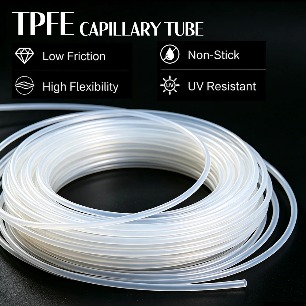 PTFE Capillary Tube High Temp Corrosion Proof Insulated Hose Industrial Fluid Transfer Tubing for Lab Fluid System Use