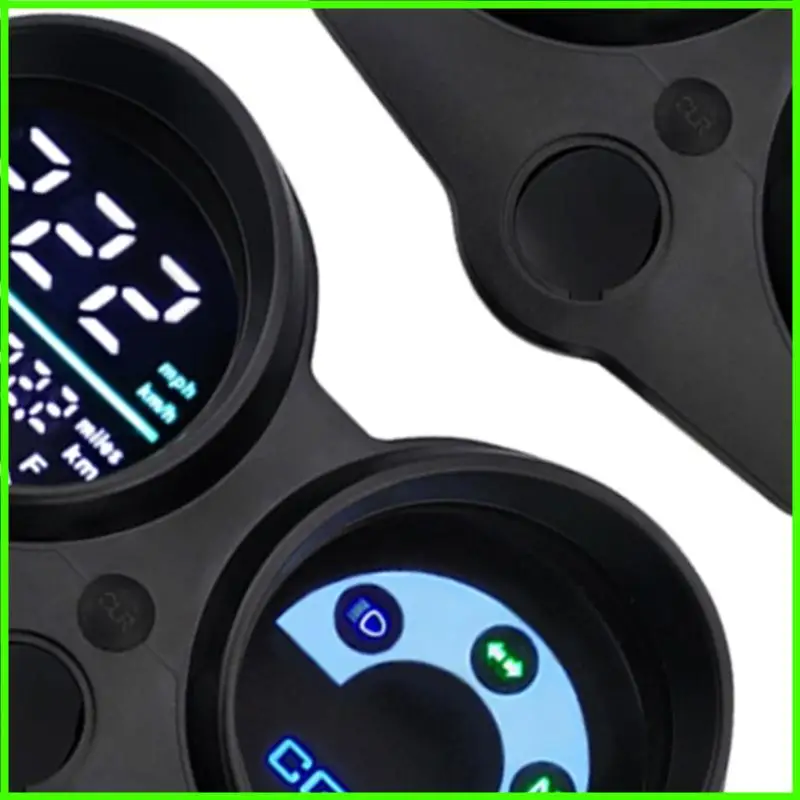 Motorcycle Digital Tachometer Speedometer Gauge Precisions LED Instrument Easy Mount For Most Model