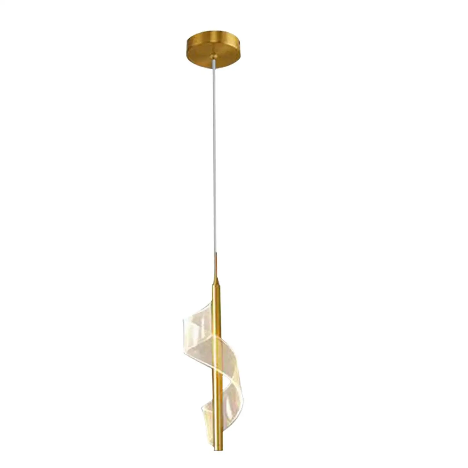 LED Pendant Lights Kitchen Island Bedroom Modern Unique Shape Spiral Light Fixture Eye Catching Decor And Easy To Clean