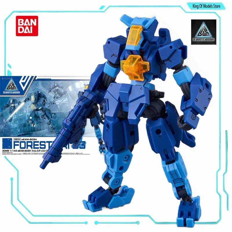 Bandai Original Model Kit 30MM 1/144  FORESTIERI 01 02 03 Anime Action Figure Assembly Model Toy for Boys Gifts Ornaments