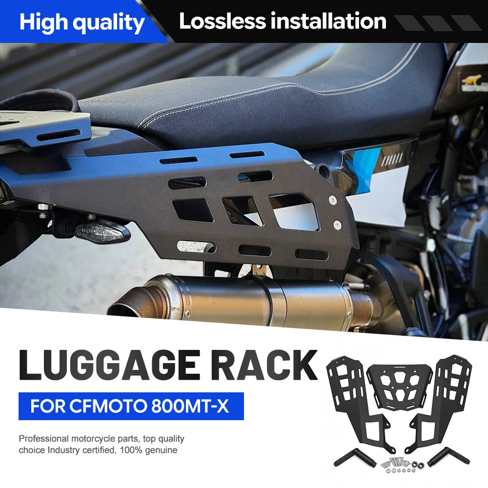 Motorcycle Rear Cargo Rack Tail Bag Luggage Bracket Tailbox Support Suitable For CFMOTO 800MT-X 2024-2026 Modified Accessories