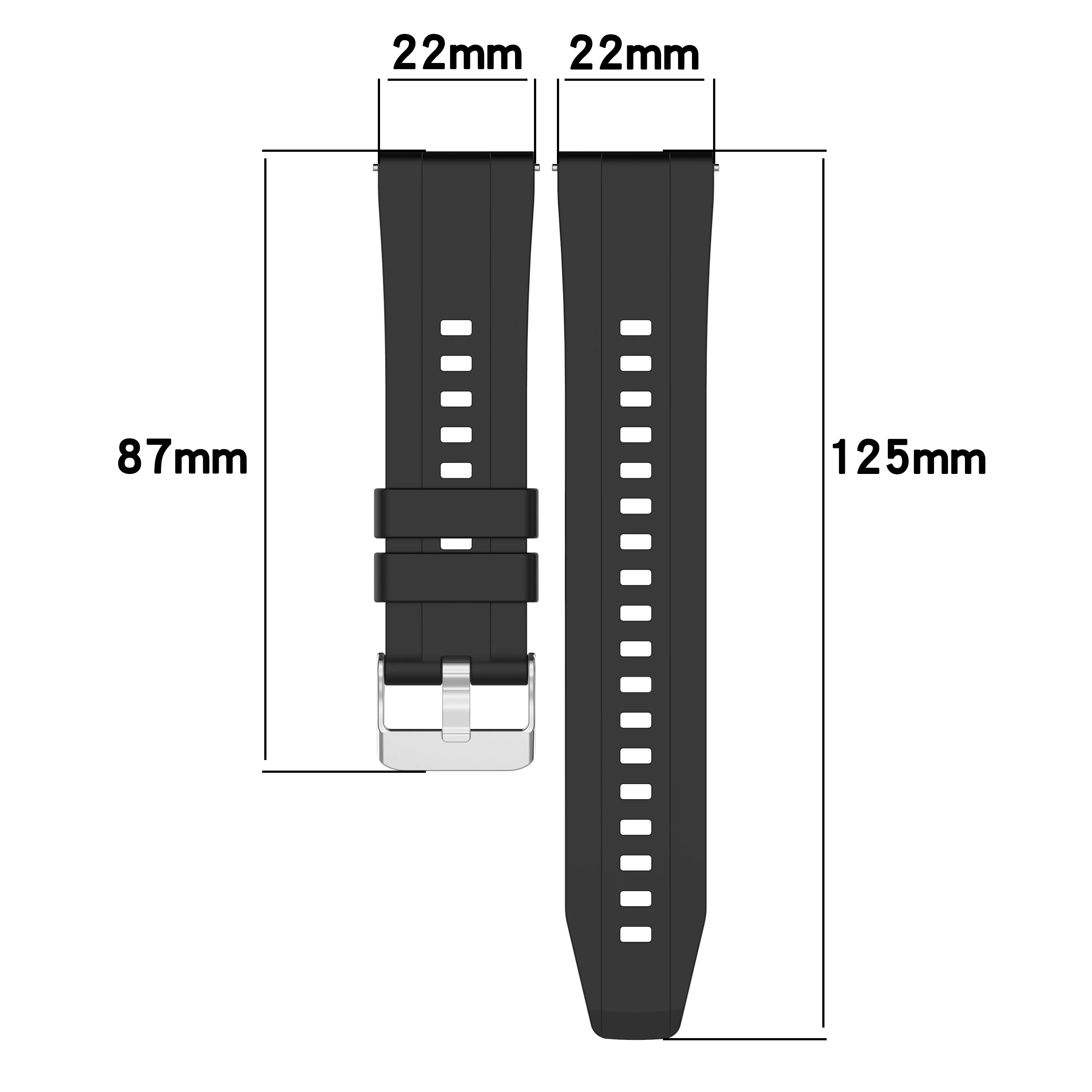 Correas de silicona para reloj Huawei, pulsera deportiva de 22mm, 20mm, GT 4, GT3, GT 2 Pro, 42 y 46mm