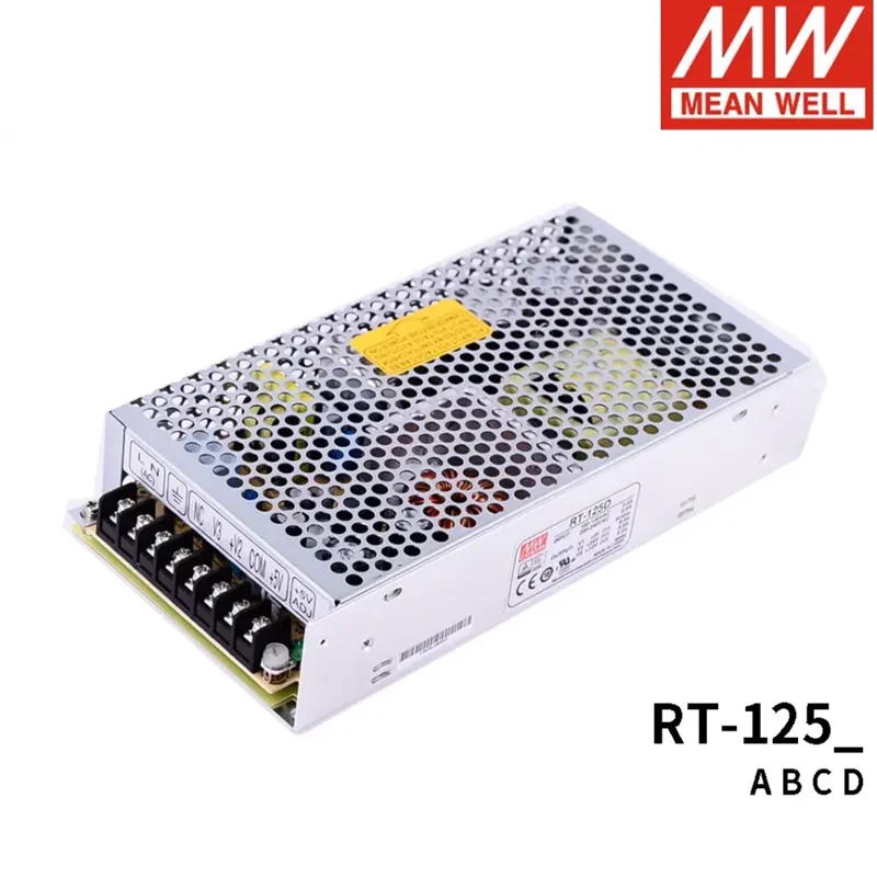 

MEAN WELL RT-125 Series Triple Output Switching Power Supply 125W RT-125A RT-125B RT-125C RT-125D