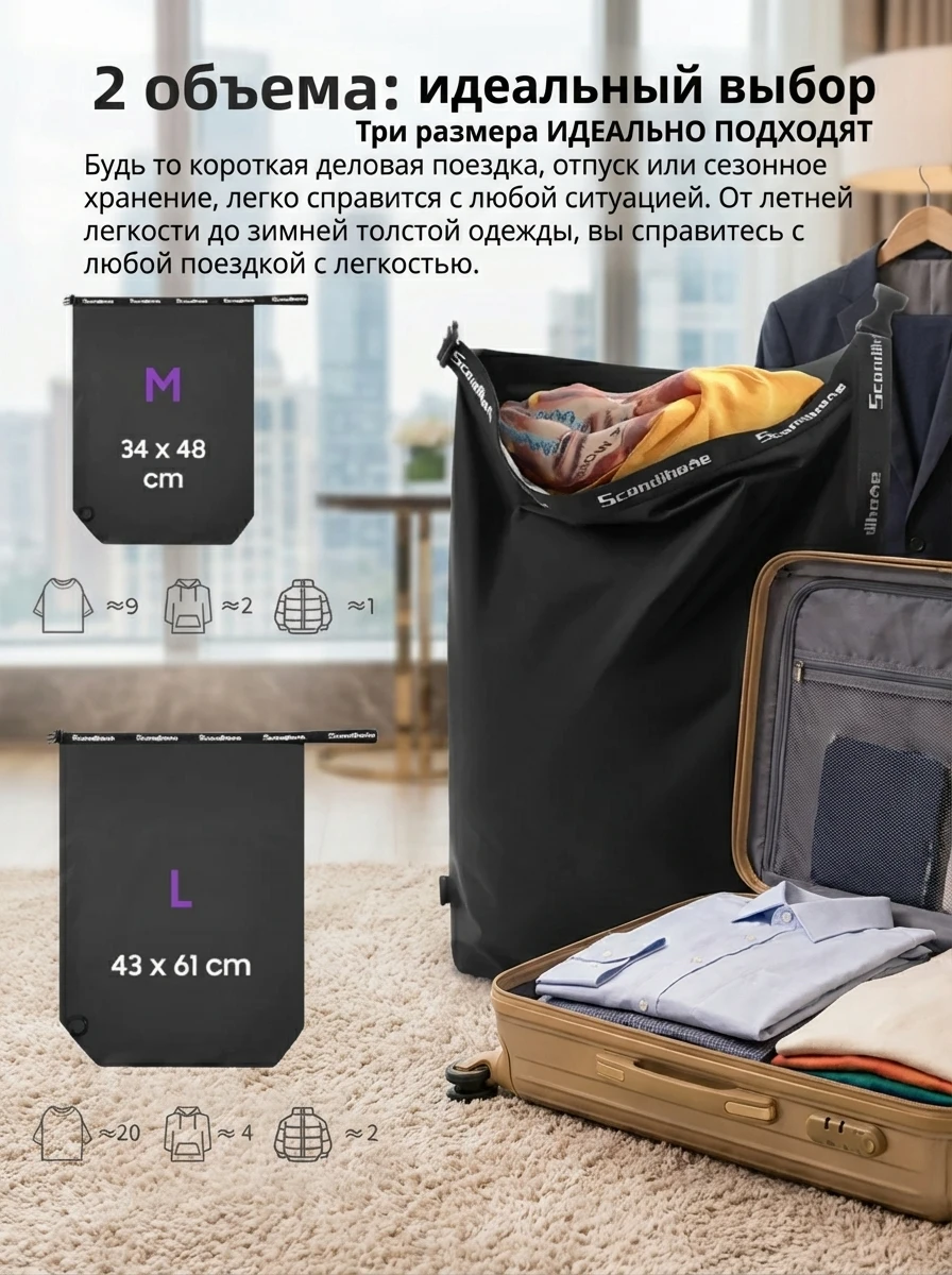 Packwürfel Kompressions-Packwürfel Reisezubehör Reise-Essentials für Flugreisen Vakuum-Kompressionsbeutel Wasserdicht – Detail 3
