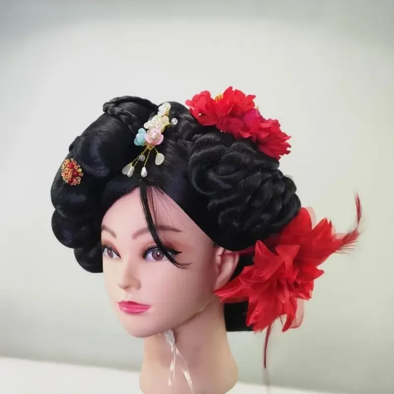 

Korea Hair Styles For Women Geisha Hair Piece Antique princess Cosplay Headwear Korea Beauty Hair