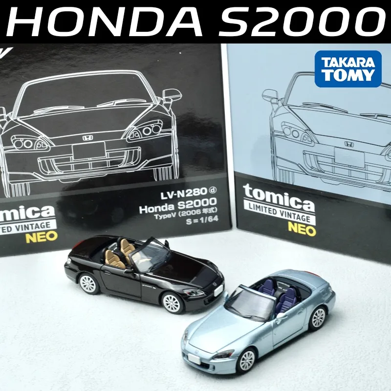 حقيقي في المخزون TAKARA TOMY TOMYTEC TLV 1/64 N280 HONDA S2000 سبيكة موتور مركبة دييكاست نماذج ألعاب السيارات جمع الصبي الهدايا #1