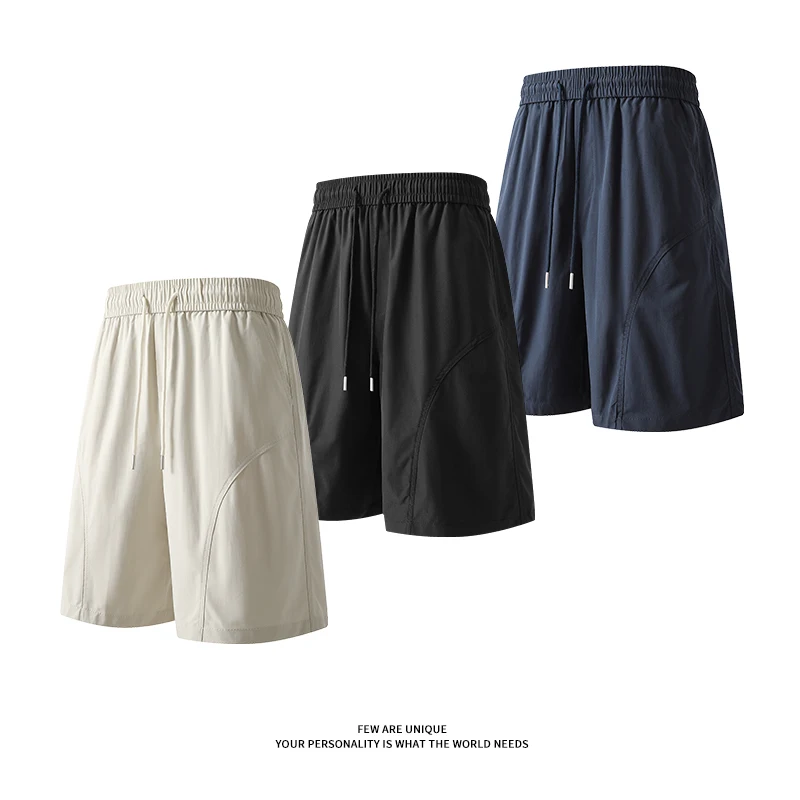 

Новые летние мужские однотонные короткие легкие спортивные пляжные шорты для бега, спортивные большие короткие Homme