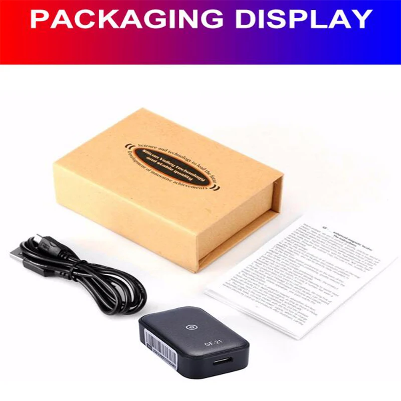 Mini gps tracker gf21/gf09 posicionamento pet idosos crianças carro anti-perdido anti-roubo dispositivo localizador rastreador