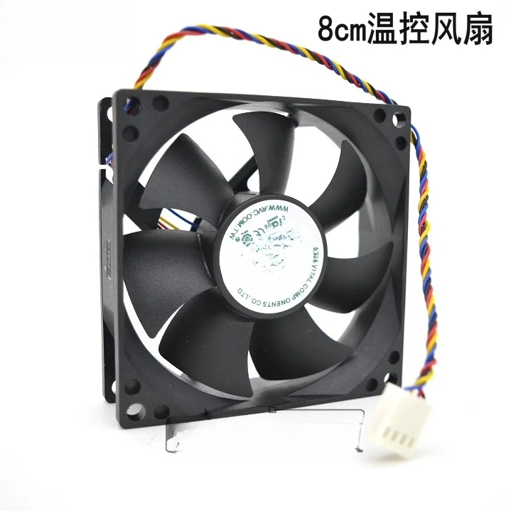 

Для AVC 8 см вентилятор процессора бесшумный 4-проводной контроль температуры регулирование скорости 8025 корпус охлаждающий вентилятор гидравлический подшипник