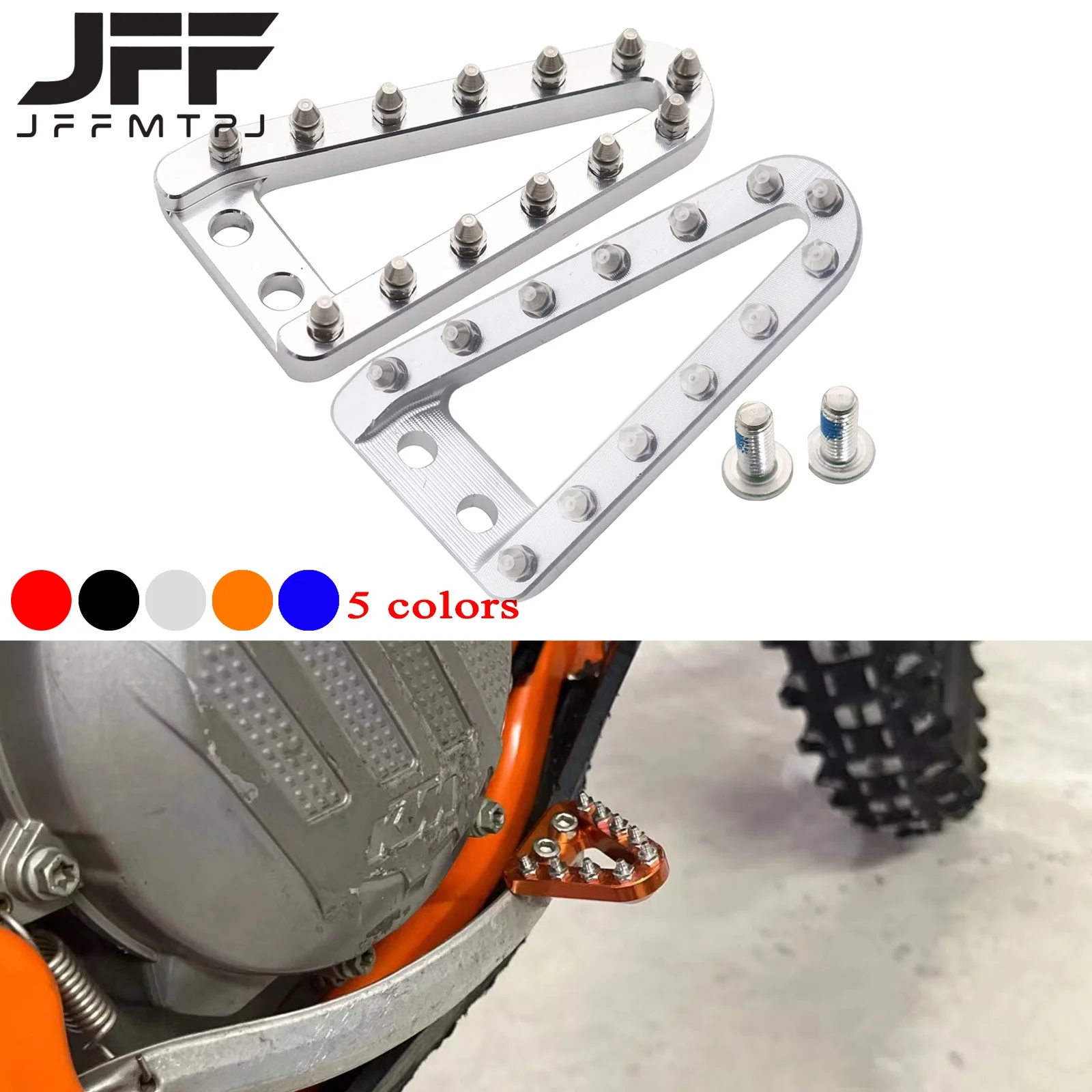 68mm Rear Brake Pedal Lever Step Plate Tip For KTM XC XCF XCW SX SXF EXC EXCF TPi 6D 125 150 250 300 350 400 450 500 2016-2023