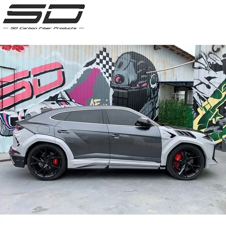 Msy Design Dry Carbon Fiber+ FRP Lambor Urus  Rear Bumper+Rear Diffuser