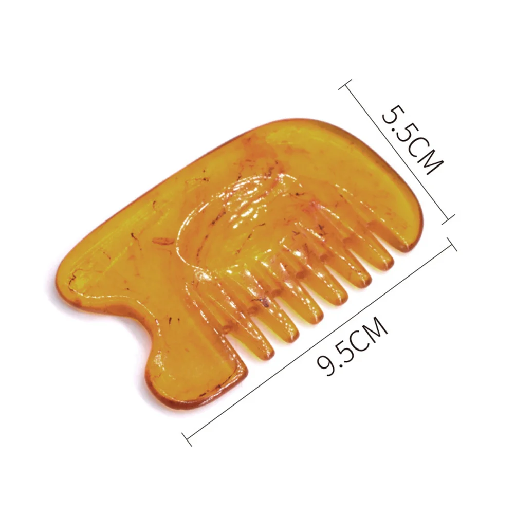 

1Set Scraping Board Gua Sha Massage Tool Natural Resin Beeswax Smooth Texture for Neck Face Back Shoulder Leg Foot Muscle Pain